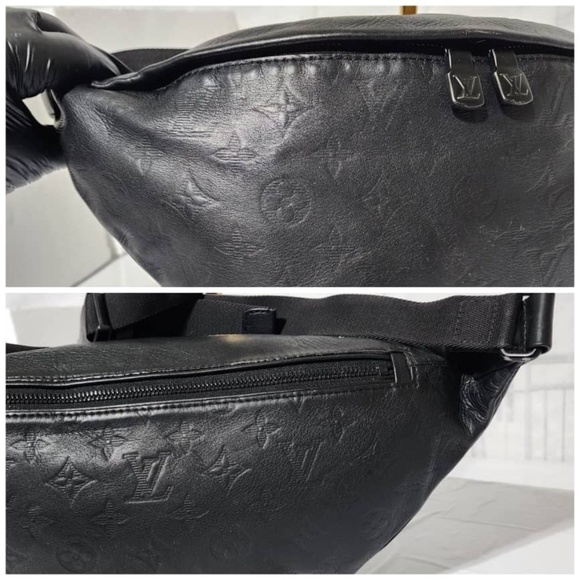 SOLD***Authentic LOUIS VUITTON Monogram Shadow Leather Discovery Bum/Waist Bag - Picture 11 of 15